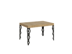 Mesa Extensível Karamay 140/400x90 Cm Carvalho Natural Com Pés Antracite Itamoby