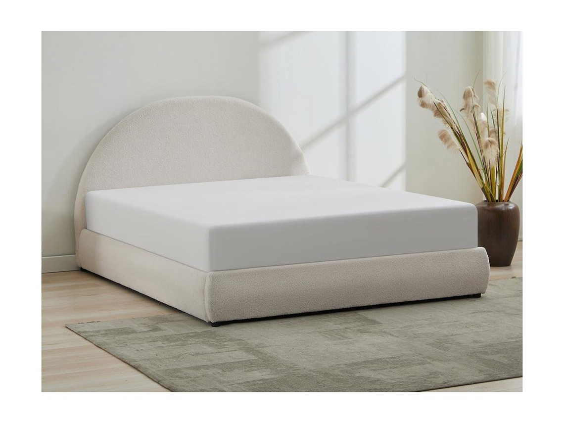 Cama Com Estrado Cofre Lirimo Creme VENTE-UNIQUE.PT Bege (160x200)