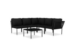 Garden Lounge Set, Garden Lounge Sets Vidaxl Preto Pvc (n/a)