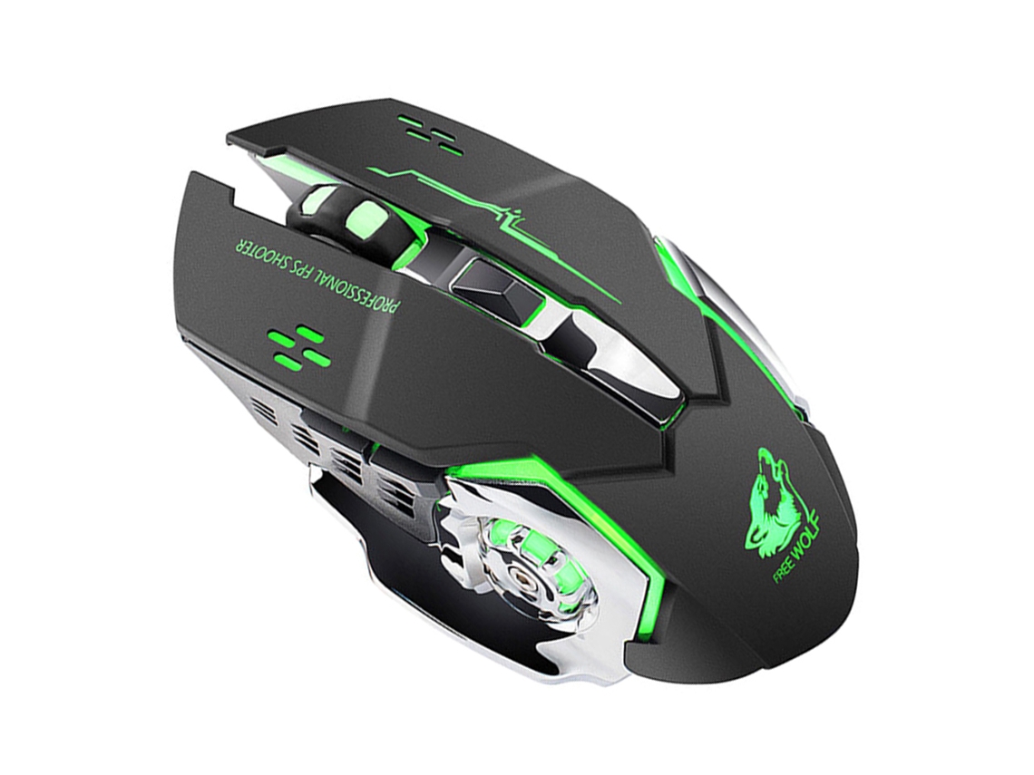 Mouse Gamer LAXISCREED Sem Fio 1800dpi Led