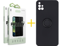 Capa + 2 Películas para Samsung Galaxy A71 SKYHE Preto