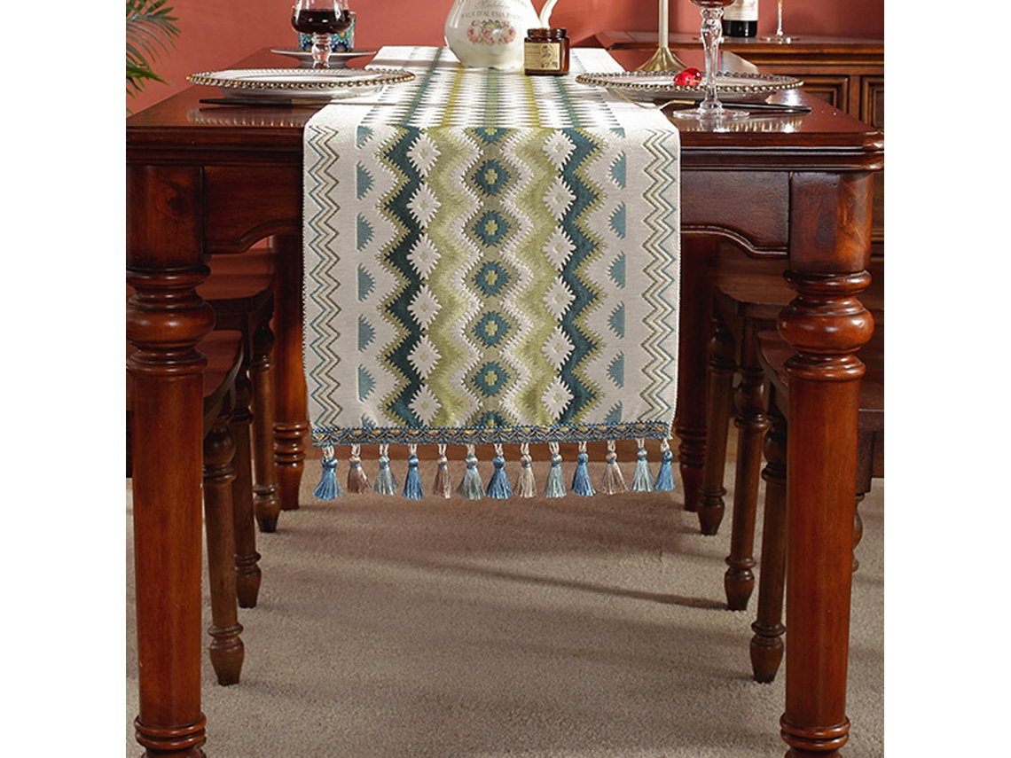 14 * 70In Corredor de Mesa Estilo Boêmio Armário de Tv Sala de Jantar Decoração de Casa Toalha de Mesa Longa Estilo1