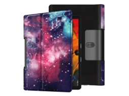 Capa Flip De Couro Estampado Para Lenovo Yoga Smart Tab 10.1, Céu Estrelado