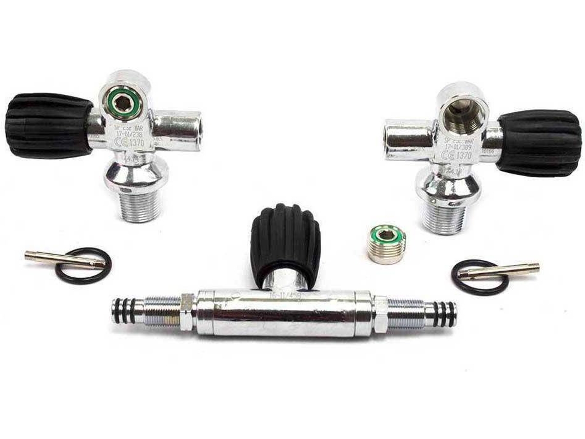 Torneira Para Garrafas de Mergulho METALSUB Tankbibo Valves Withmanifold M25 232 Bar