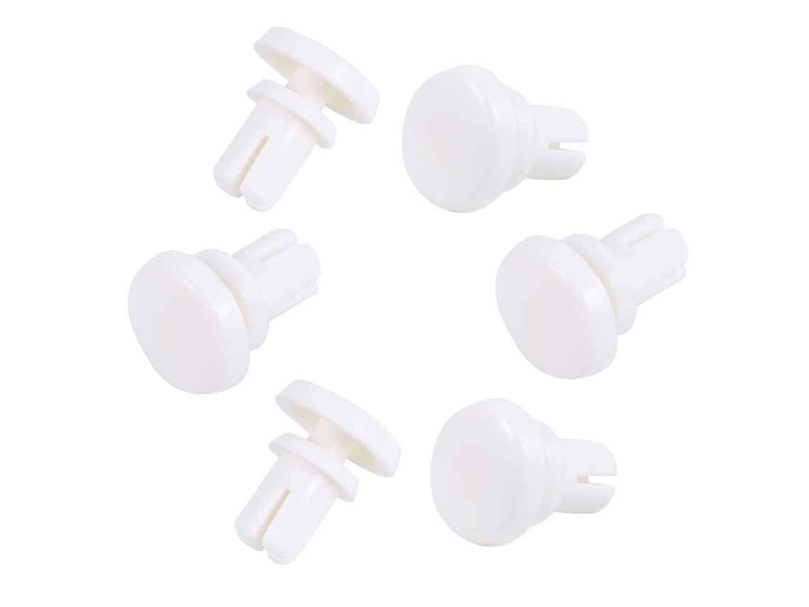 Pacote Com 100 Rebites De Expansão Plástico Branco R6080,clipes Nylon,porcas Rebite Expansíveis
