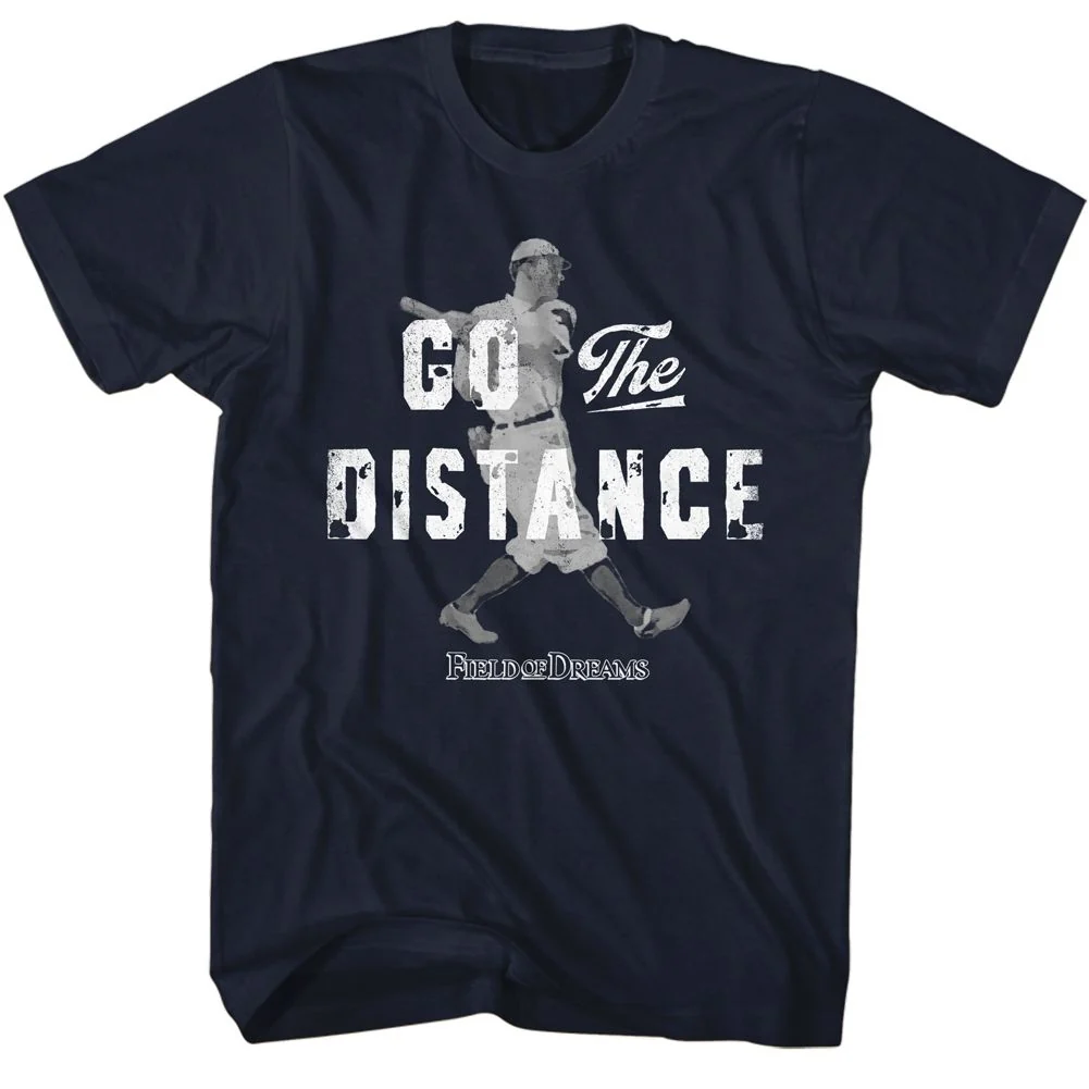Rockinstone Field Of Dreams Quote And Player Navy Adult T-shirt Size:xxl