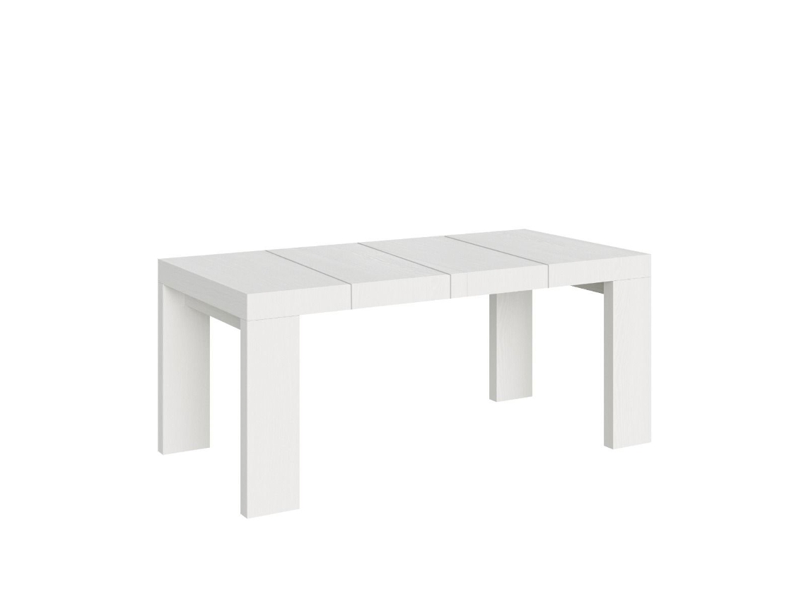 Mesa Extensível Roxell Premium 140/400x90 Cm Freixo Branco Itamoby