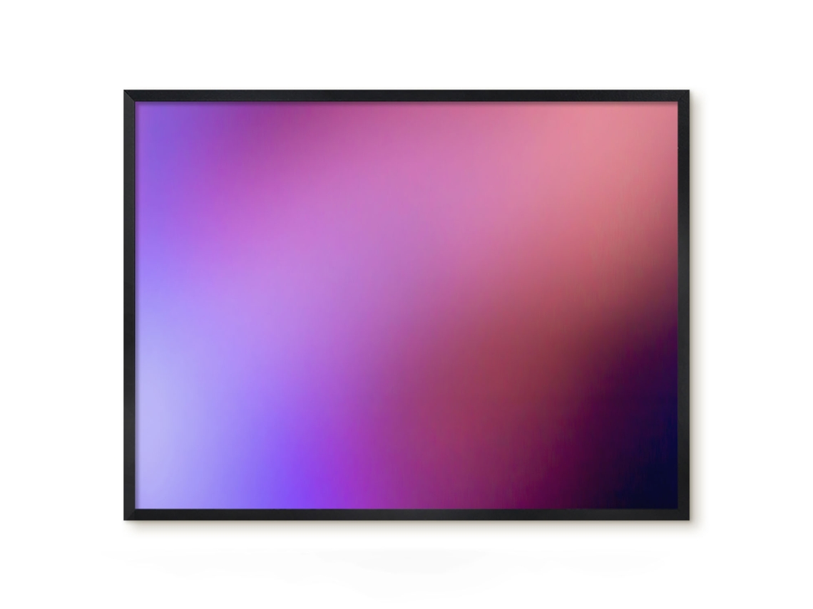 Quadro de vidro magnético com gradiente sutil para o hall Espelharte (80x60 cm)