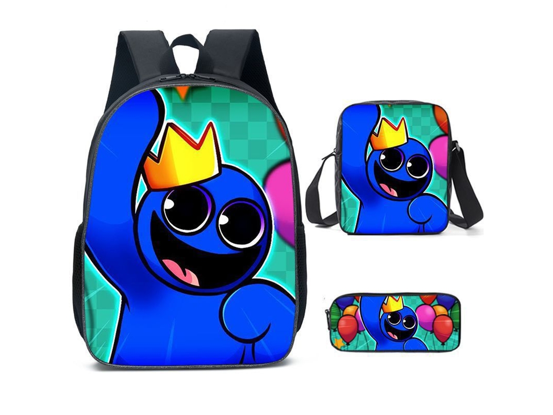 Conjunto De Mochila Infantil Com Estampa De Arco-íris E Três Peças: Mochila, Mochila De Refeição A Tiracolo E Estojo, Modelo 4