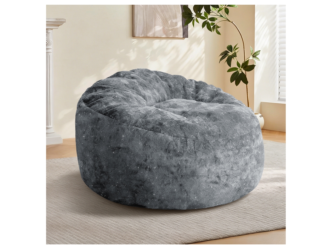 Puff Ergonômico Redondo Contorno Corporal Conforto Doméstico