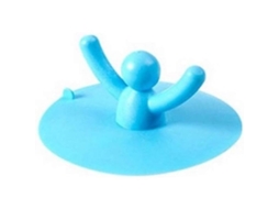 Tapón De Desagüe De Silicona Para Bañera Y Fregadero, Tamaño 9.5 Cm, Tapa Plana De Succión, 2 Unidades (azul)