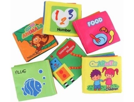 Livros OHPA Baby Educational Early Learning 6 Unidades (Idade Mínima: 3 meses)