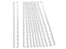 Régua Transparente De Plástico De 30 Cm (12 Polegadas), Régua Reta