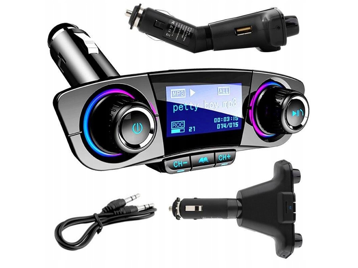 Transmissor Fm Bluetooth 5.0 Veicular, Usb, Aux