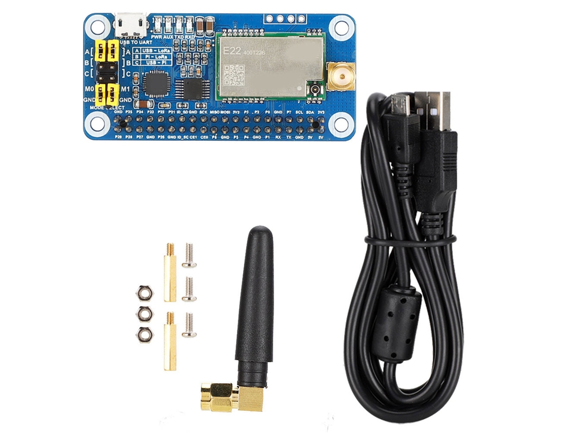 Placa De Expansão Lora (expansão De Comunicação Sem Fio Raspberry Pi) Sx1268 433mhz Placa De Expansão Lora Raspberry Pi
