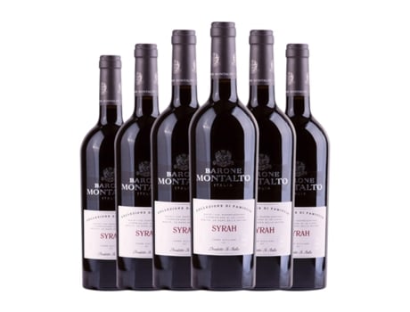 Vinho BARONE MONTALTO Collezione Famiglia Syrah Terre Siciliane (0.75 L - 6 Unidades)