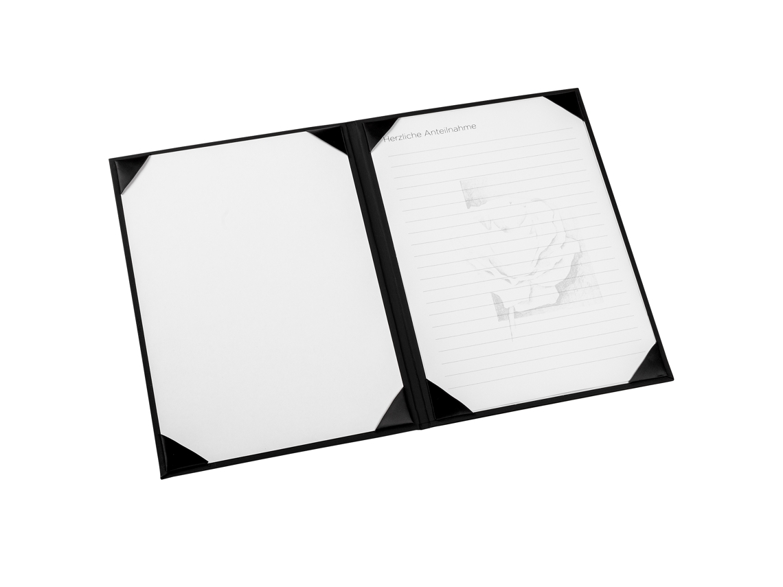 Condolence Folder Beyond Grey Black