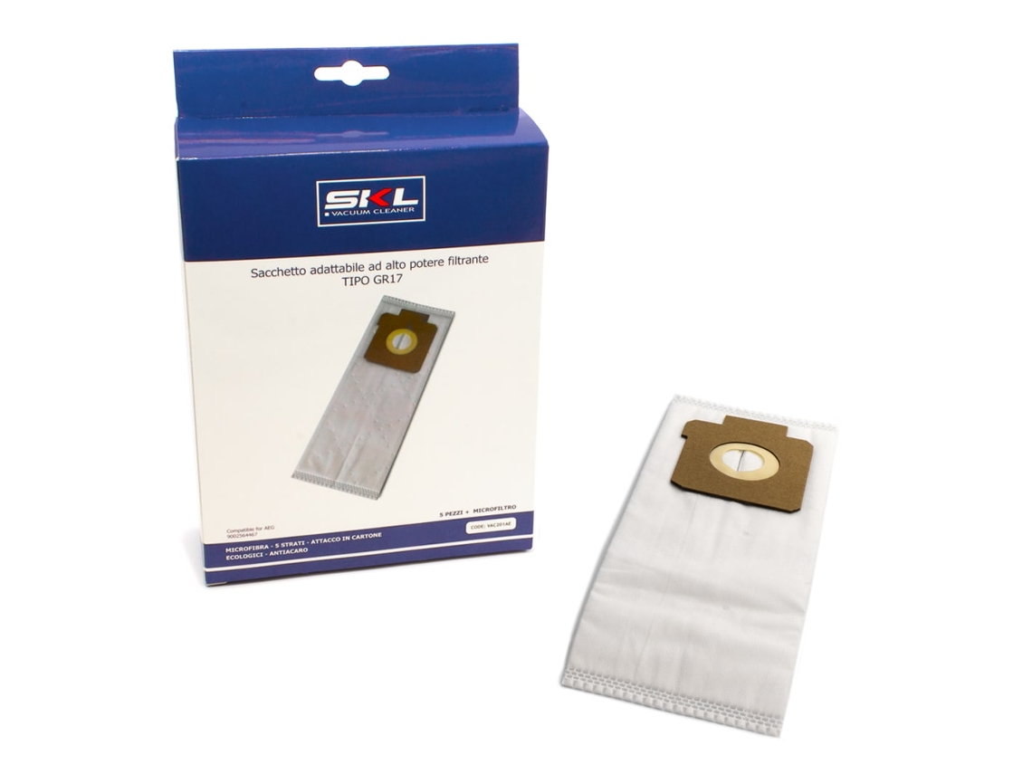 Saco para Aspirador de Pó, 5 Unidades Aeg9002564467 Aspirador Vac201ae