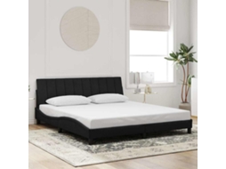Vidaxl Estrutura De Cama Sem Colchão Hanko 180x200 Cm Veludo Preto