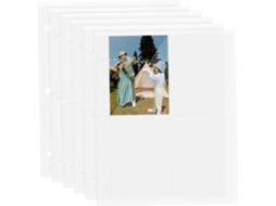 Amosfun Pochettes Para Cartes A5 Transparentes 40 Feuilles Matériau Épais Proteção Solide Para Cartes Kpop