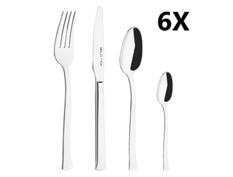 Set 24 Talheres BELO 13 (6 Facas Mesa, 6 Garfos Mesa, 6 Colheres Mesa, 6 Colheres de Chá) BELO INOX