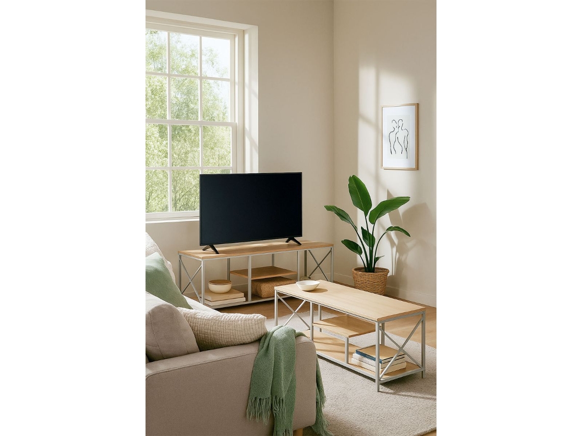 Móvel Tv Lesly 140 X 40 Cm - Branco