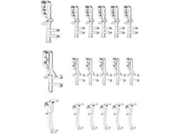 36-presilhas Ocultas Para Cortina Com Canaleta, Plástico Transparente, 4, 76cm 1-7 8pol Presilhas Para Cortina Com