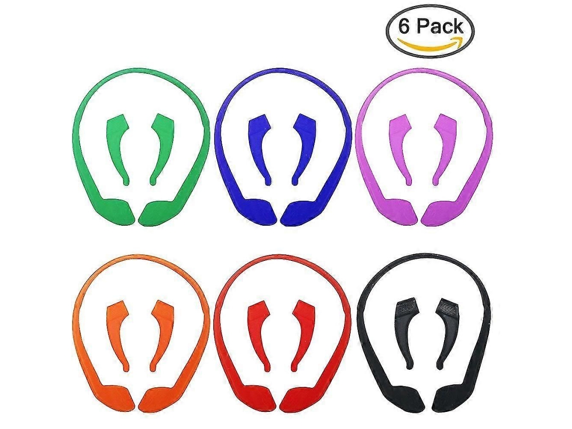 Pacote com 6 Tiras de Silicone Antiderrapantes para Óculos Pares Presilhas Orelha, Armações Es Portivos Crianças e Adulto GOKOCO
