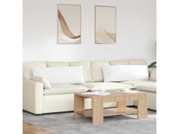 Vidaxl Travesseiros De Sofá 2 Unid. Tecido Branco 120 X 40 Cm