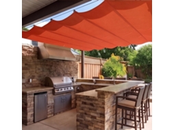 Vela De Sombra Retrátil Impermeável Com Proteção Uv 175 X 265 Cm Em Poliéster Multicolorida