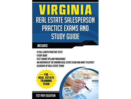 Livro Virginia Real Estate Salesperson Practice Exams and Study Guide de The Real Estate Training Team (Inglês)