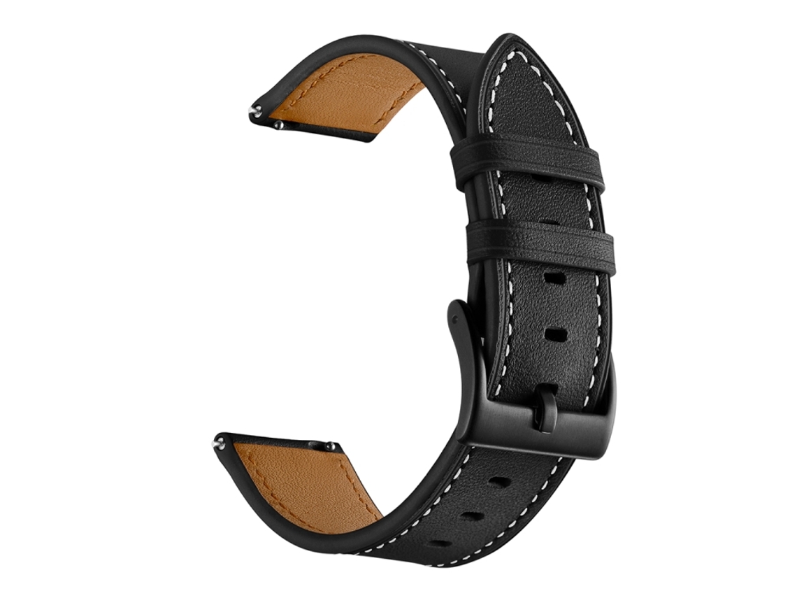 Bracelete para Samsung Galaxy Watch 4 Couro Preto XIAOMOYU (40mm/44mm)