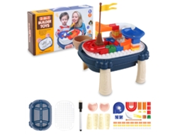 Primerox mesa de Desenho Magnética 2 em 1 com 150 Blocos Brinquedo Educativo para Crianças 3 7 Anos