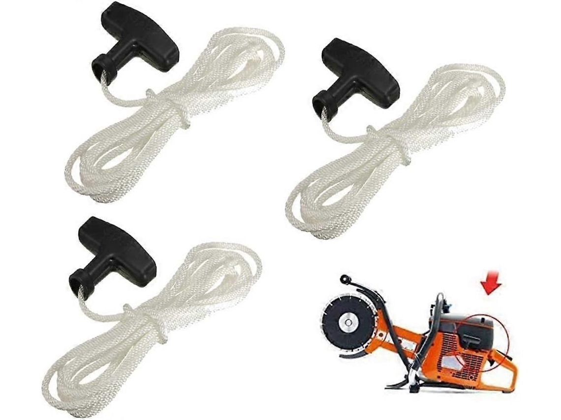 Corda de Arranque e Cabo para Cortador de Grama Briggs Stratton 992366, 600 series (pack de 3)