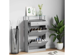 Vidaxl Sapateira 63x24x104 Cm Derivados De Madeira Sonoma Cinza