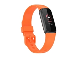 Lurelia Pulseira De Silicone Laranja, Compatível Com Relógio Fitbit Luxe