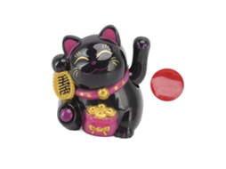 Figura Gato da Sorte LAXISCREED Luz Solar