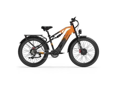 Mg800max Bicicleta Elétrica Todo O Terreno Com Pneus Largos De 26?, Motor Duplo De 21000 W E Bateria De 48 V E 20 Ah Lankeleisi