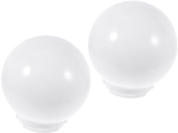 2 Bolas De Acrílico Brancas, Montagem Em Poste, Substituição Para Iluminação Externa, Instalação