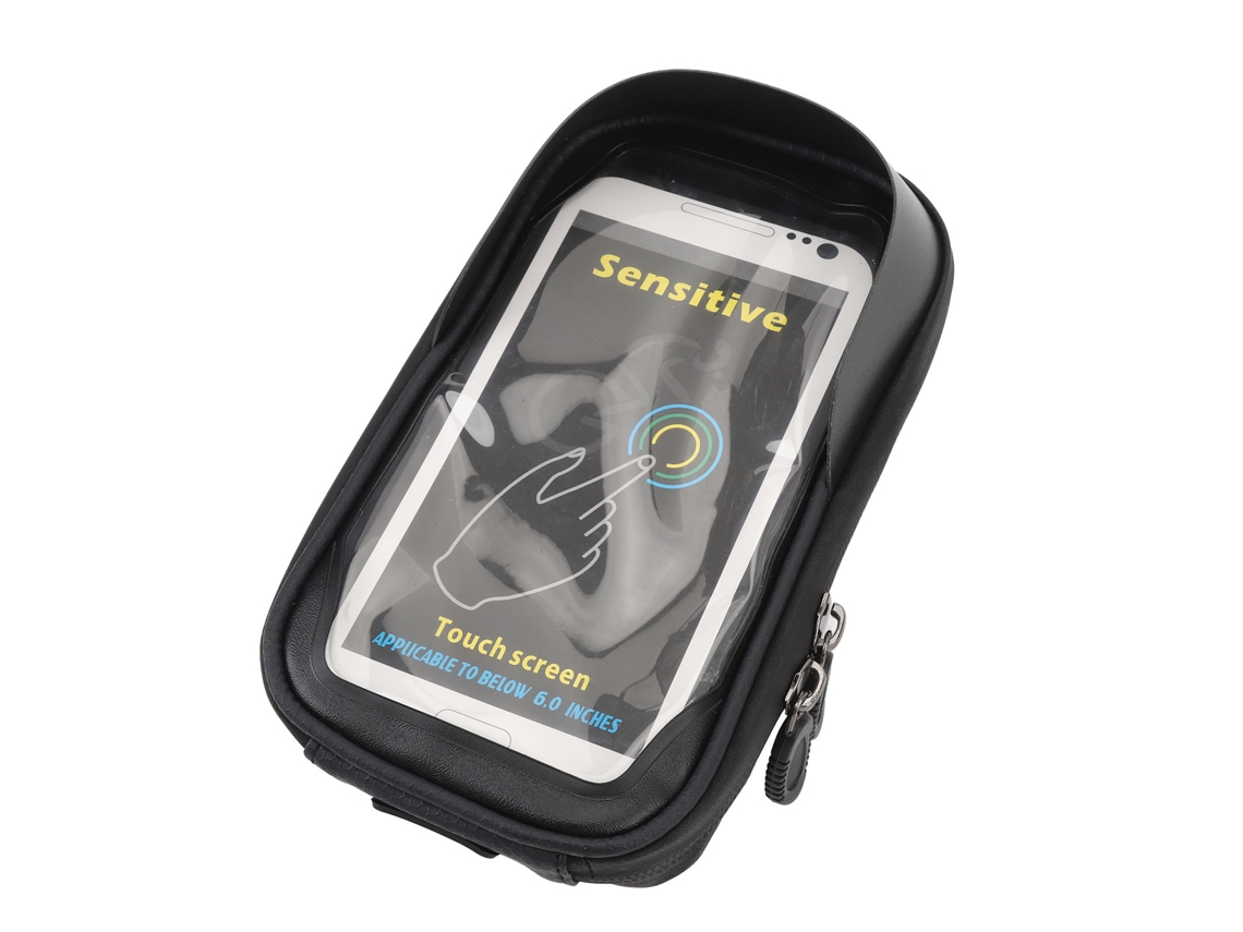 Mali bolsa para Celular de Bicicleta À Prova D'água com Touch, Grande Capacidade, Faixa Reflexiva e Suporte no Guidão