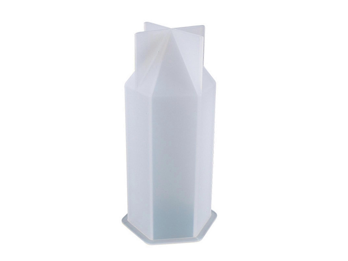 Molde De Silicone Hexagonal Grande Em Formato De Cone Para Projetos De Artesanato Faça Você Mesmo, Reutilizável, Para Sabonetes, Velas, Gesso, Chocola