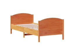 Bed Frame, Bed Frames Vidaxl Marrom Madeira De Pinho (90 X 190 Cm)