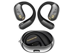 (preto) Fones De Ouvido Sem Fio Abertos, Bluetooth 5.4, Controles De Toque Esportivos Estéreo, Microfone