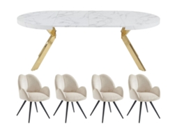 Conjunto Mesa E Cadeiras Komoni
