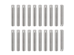 Pinos de aço inox 304 5x35mm, 20 peças, cabeça chanfrada CHABERLU