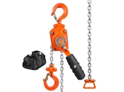 VEVOR Guincho de Corrente de Alavanca Manual Capacidade de 550 Lb 10 Pés Aço Carbono Galvanizado G80 Freios de Garra Dupla Gancho Automático