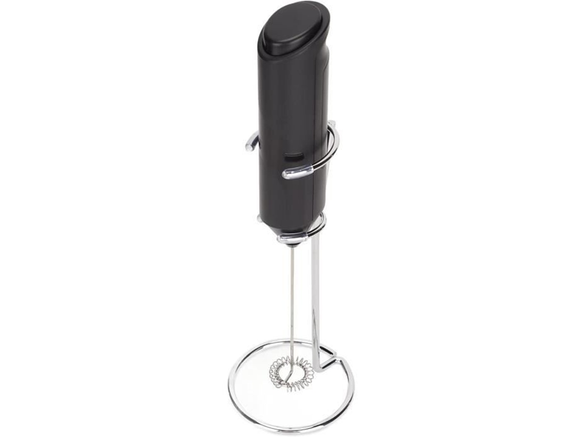 Batedor Elétrico de Leite Portátil Atualizado Batedor Elétrico de Aço Inoxidável com Suporte para Café 1310 AUCUNE