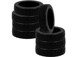 Conjunto De 8 Protetores Silicone Para Rodas Malas, Com Redução De Ruído E Proteção Para O Piso