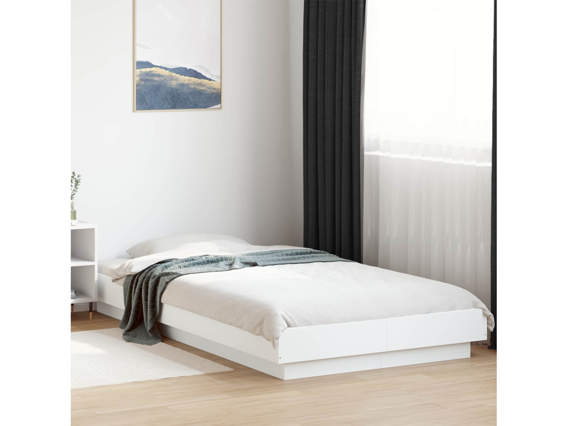 Vidaxl Estrado De Cama Branco 80 X 210 Cm Derivados De Madeira
