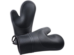 Ovenhandschoenen, Resistent Ao Calor Até 300 °c, Conjunto De 2 Pano De Frigideira Com Revestimento De Silicone, Perfeito Para A Cozinha, Para Grelhar,